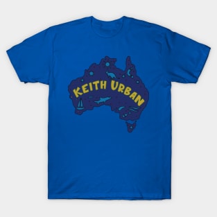 AUSSIE MAP KEITH URBAN T-Shirt